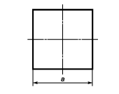 Масса квадратного прутка 40 (мм)