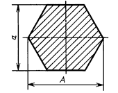 Масса шестигранника 83 (мм)